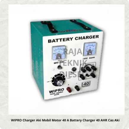 WIPRO Charger Aki Mobil Motor 40 A Battery Charger 40 AHR Cas Aki