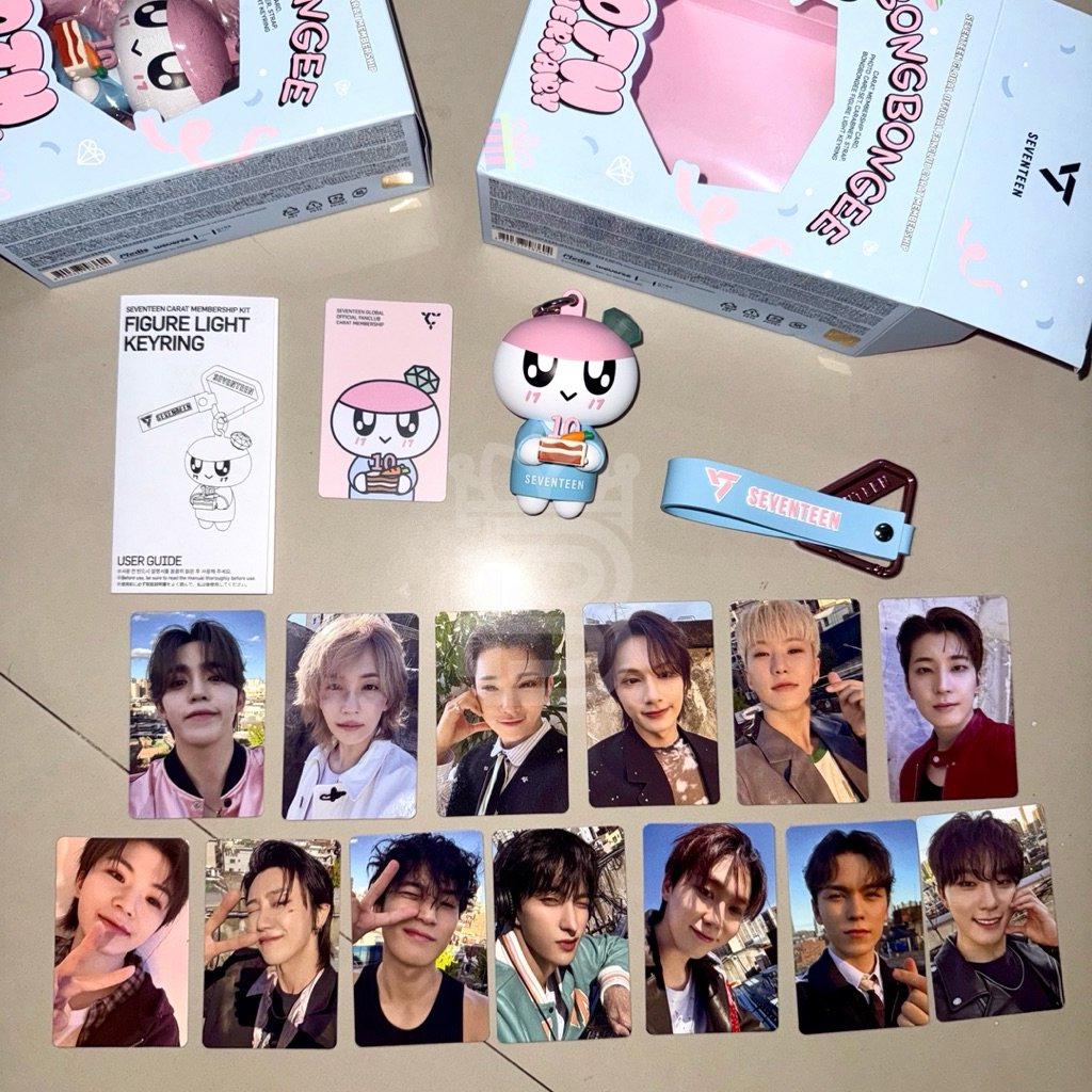 SHARING SEVENTEEN CARAT MEMBERSHIP KIT 2025 BONGBONGEE CARABINER OFFICIAL READY
