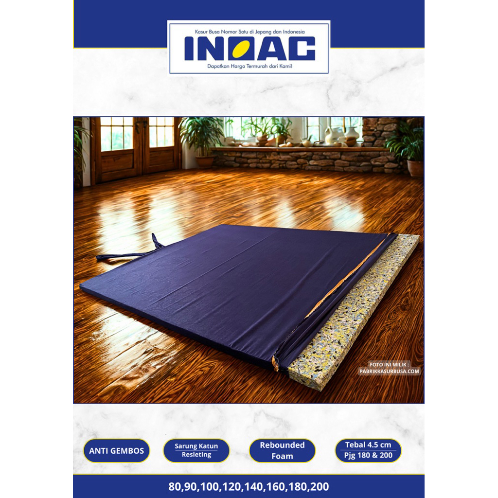 INOAC Kasur busa inoac 160x180x5/160x200x5 kasur spon inoac kasur busa rebonded kasur spon rebonded 