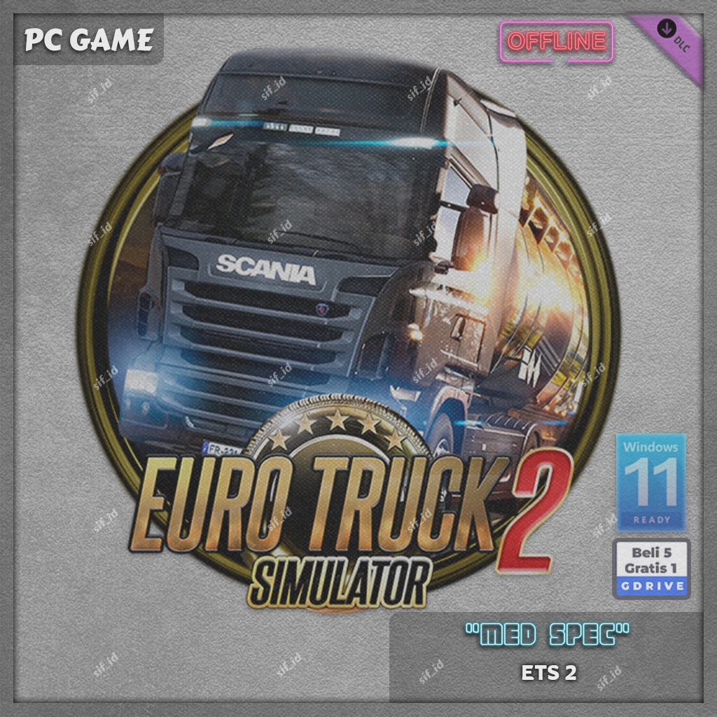 Euro Truck Simulator 2 - ETS 2 - ETS2 - DLC - PC GAME - GAME PC LAPTOP