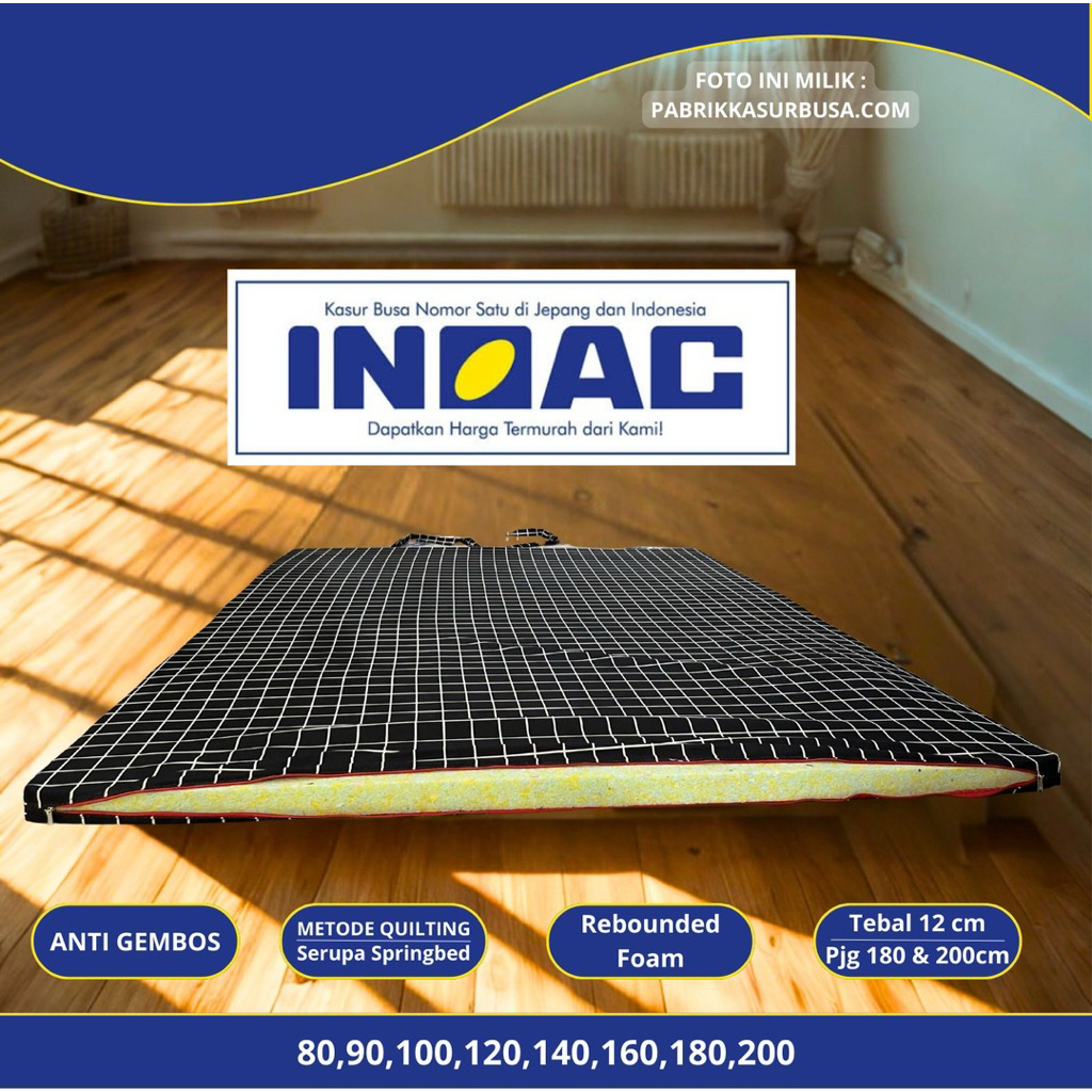 INOAC KASUR LIPAT INOAC 140x200x5 / 140x180x5  KASUR BUSA REBONDED ANTI GEMBOS
