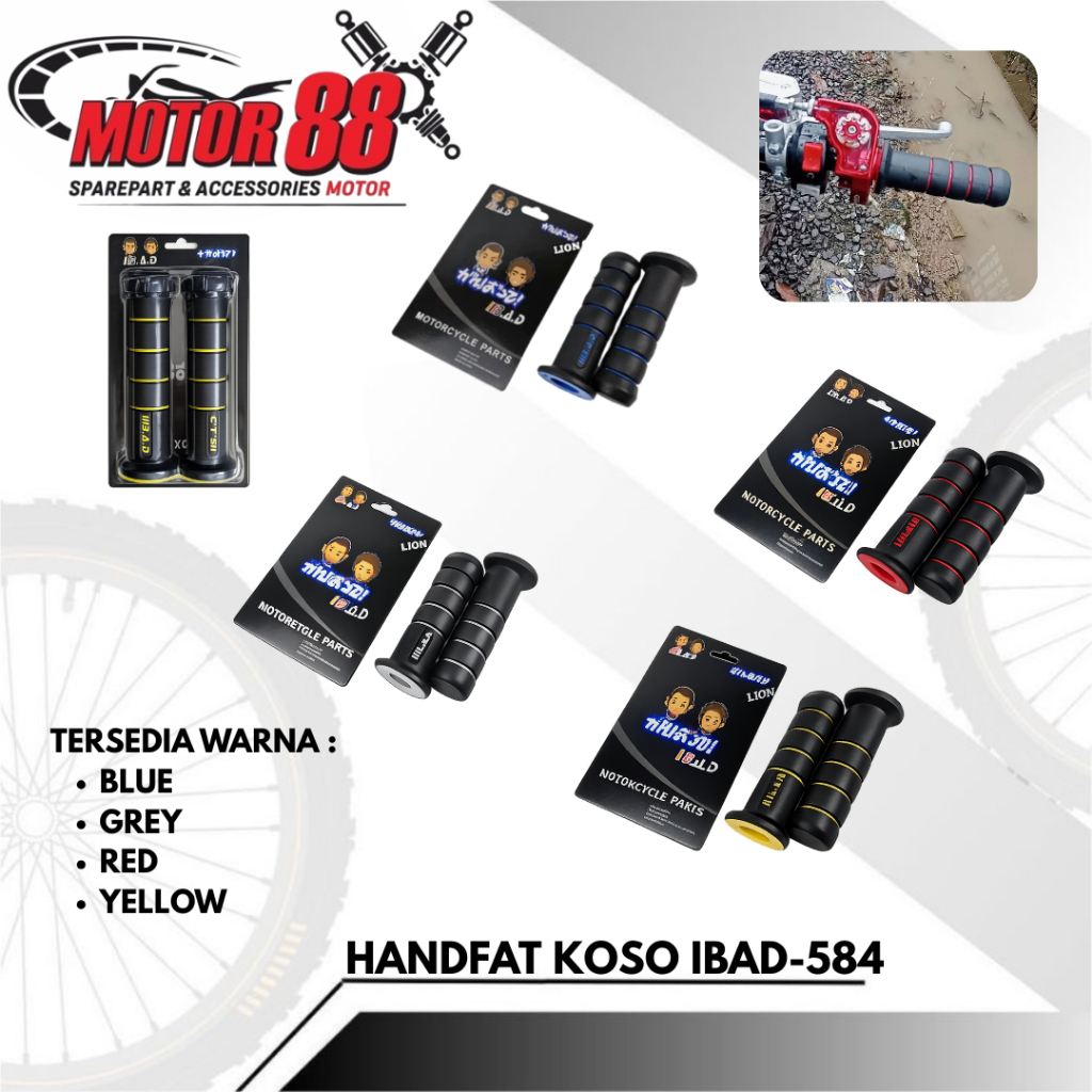 Handfat koso IBAD-584 Sarung Gas Motor Universal Handgrip Motor
