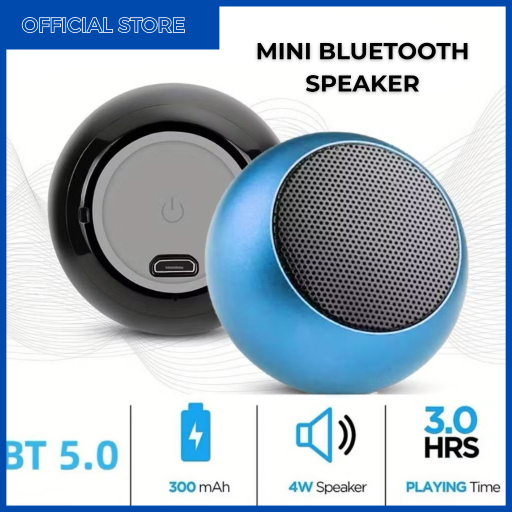 Speaker Bluetooht Mini MP3 Wireless Super Bass Portable Suara Jernih 300mAh