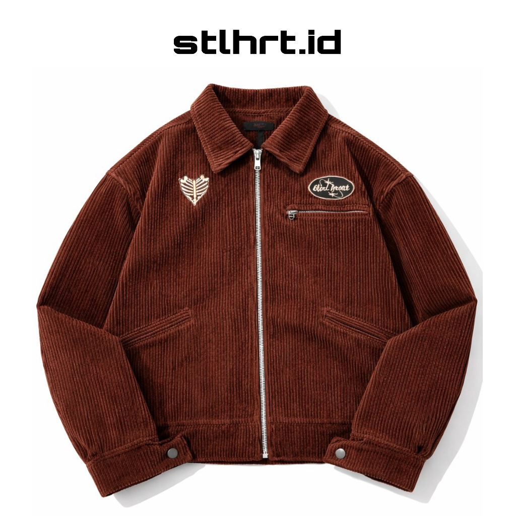 stlhrt- work jaket boxy corduroy, jaket corduroy boxy unisex