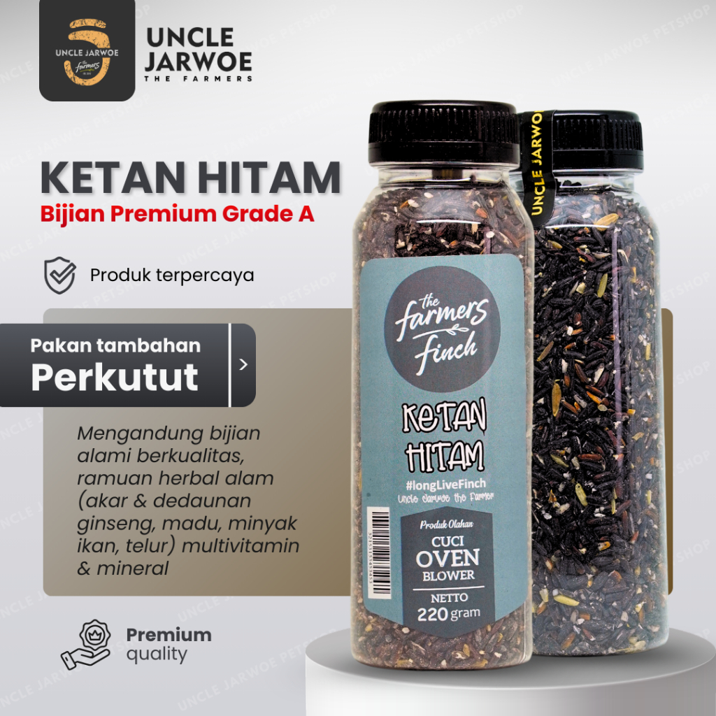 KETAN HITAM SUPER PAKAN BURUNG PERKUTUT