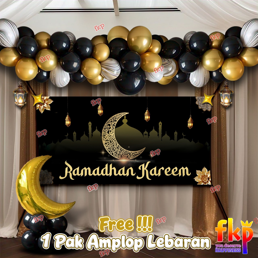FUNKIDSPARTY - Set Dekorasi Idul Fitri / Dekorasi Lebaran / Dekorasi Ramadhan / Ramadhan Kareem