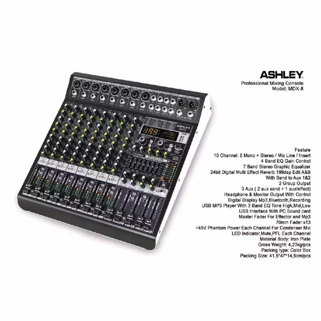 MIXER ASHLEY MDX 8 MDX8 ORIGINAL
