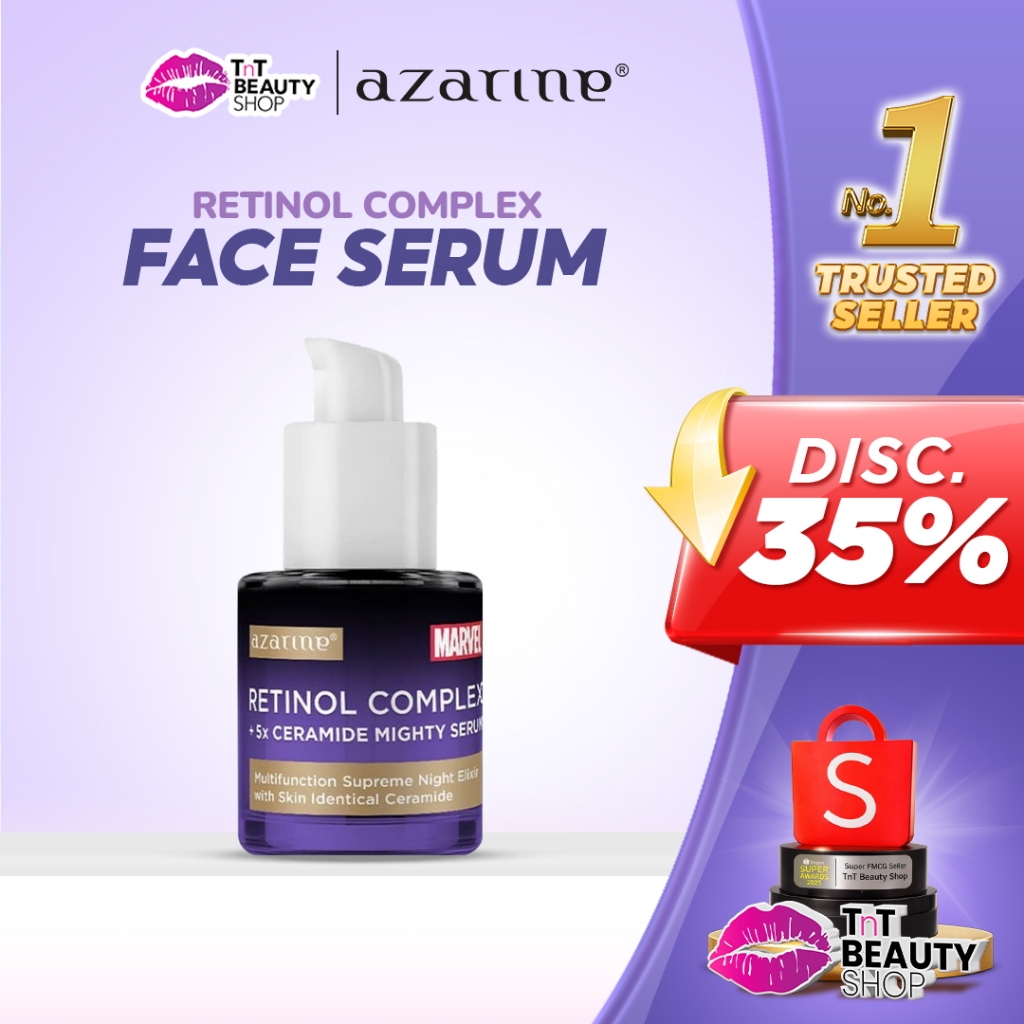 Azarine Retinol Complex + 5x Ceramide Mighty Serum 20ml ( Marvel ) | Tnt Beauty Shop