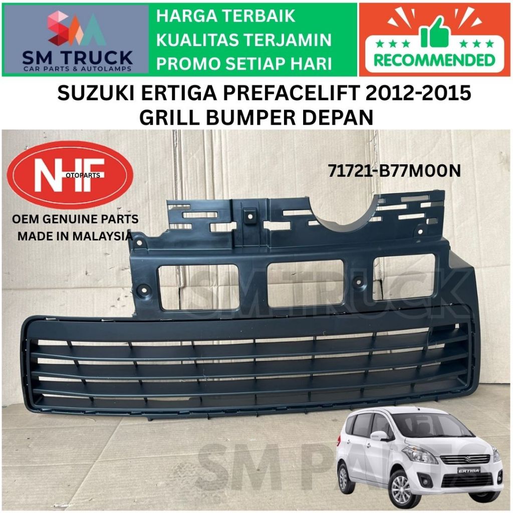 71721-B77M00N OEM GRILLE GRILL RAM KUMIS BUMPER BEMPER DEPAN ERTIGA GEN 1 2012 2013 2014 2015 BARU O