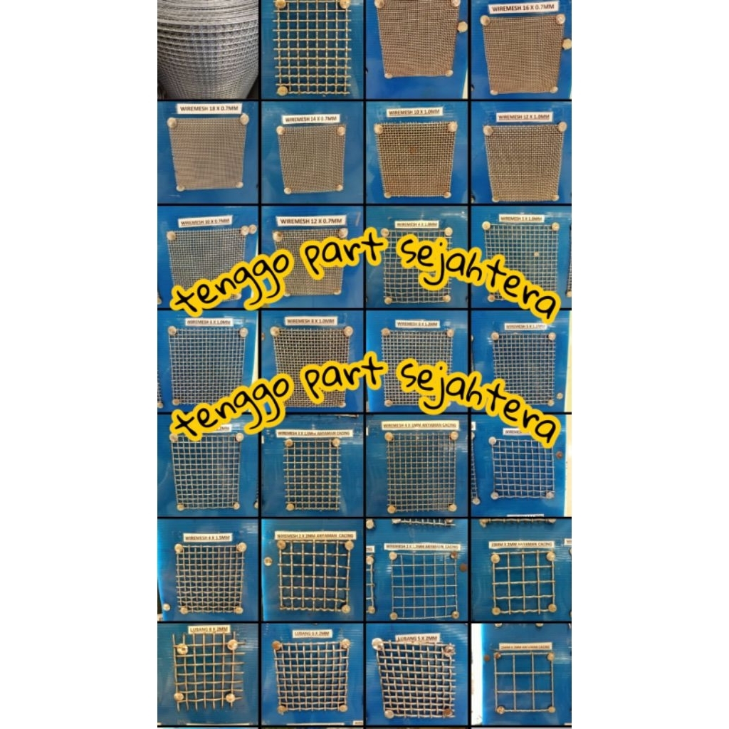 kawat mesh 10x0,5mm Lobang+/-2mm stainless ss304 /wiremesh 10/ kawat nyamuk