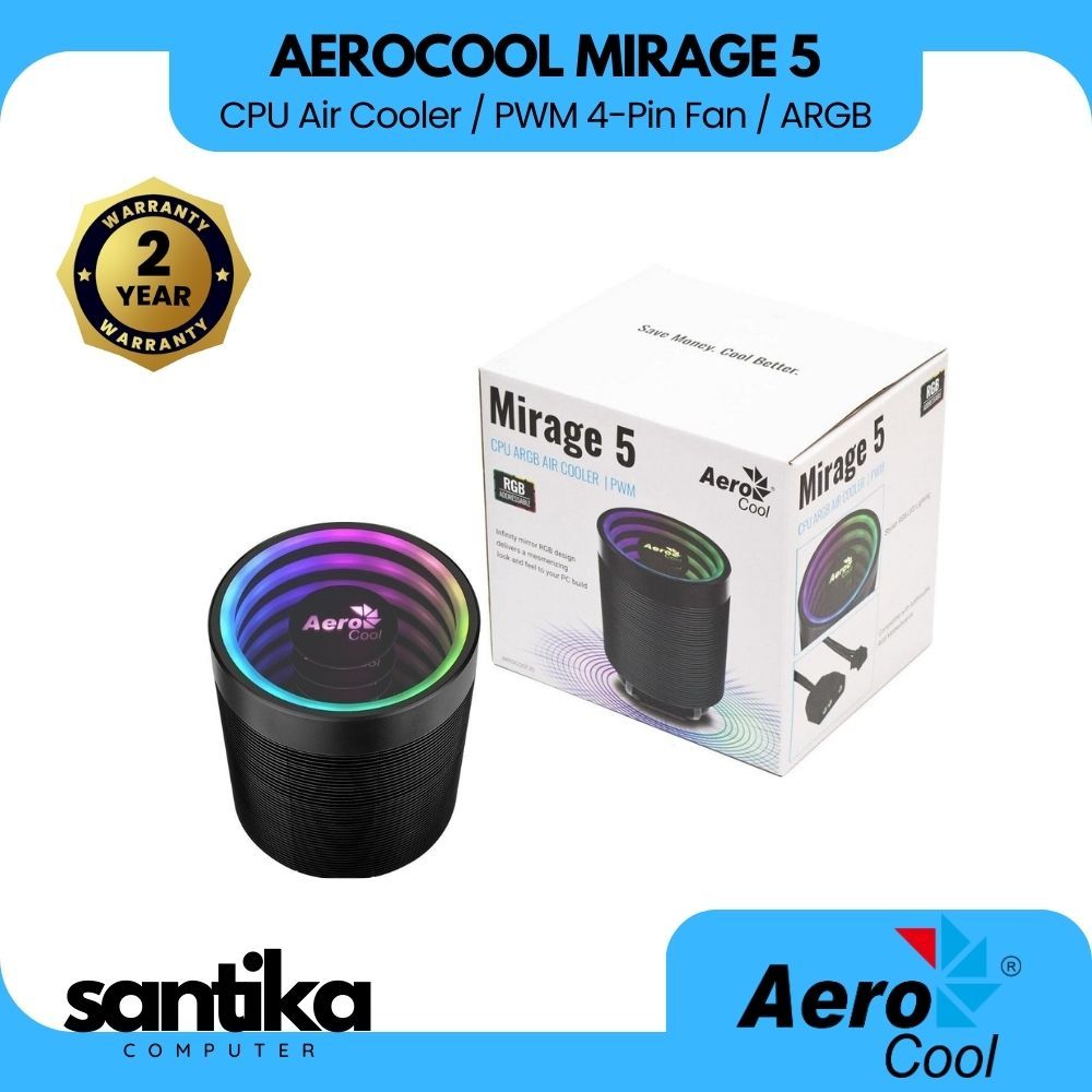 AEROCOOL MIRAGE 5 ARGB CPU AIR COOLER