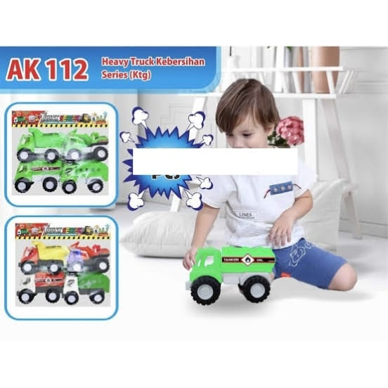 MAINAN ANAK TRUK SET KANTONG ISI 4PCS AK112