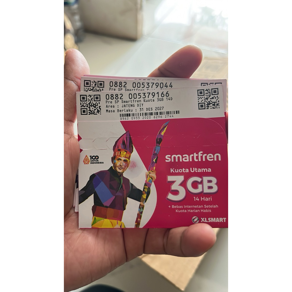 PERDANA 5G SMARTFREN KUOTA 3GB 30 HARI FULL 24 jam