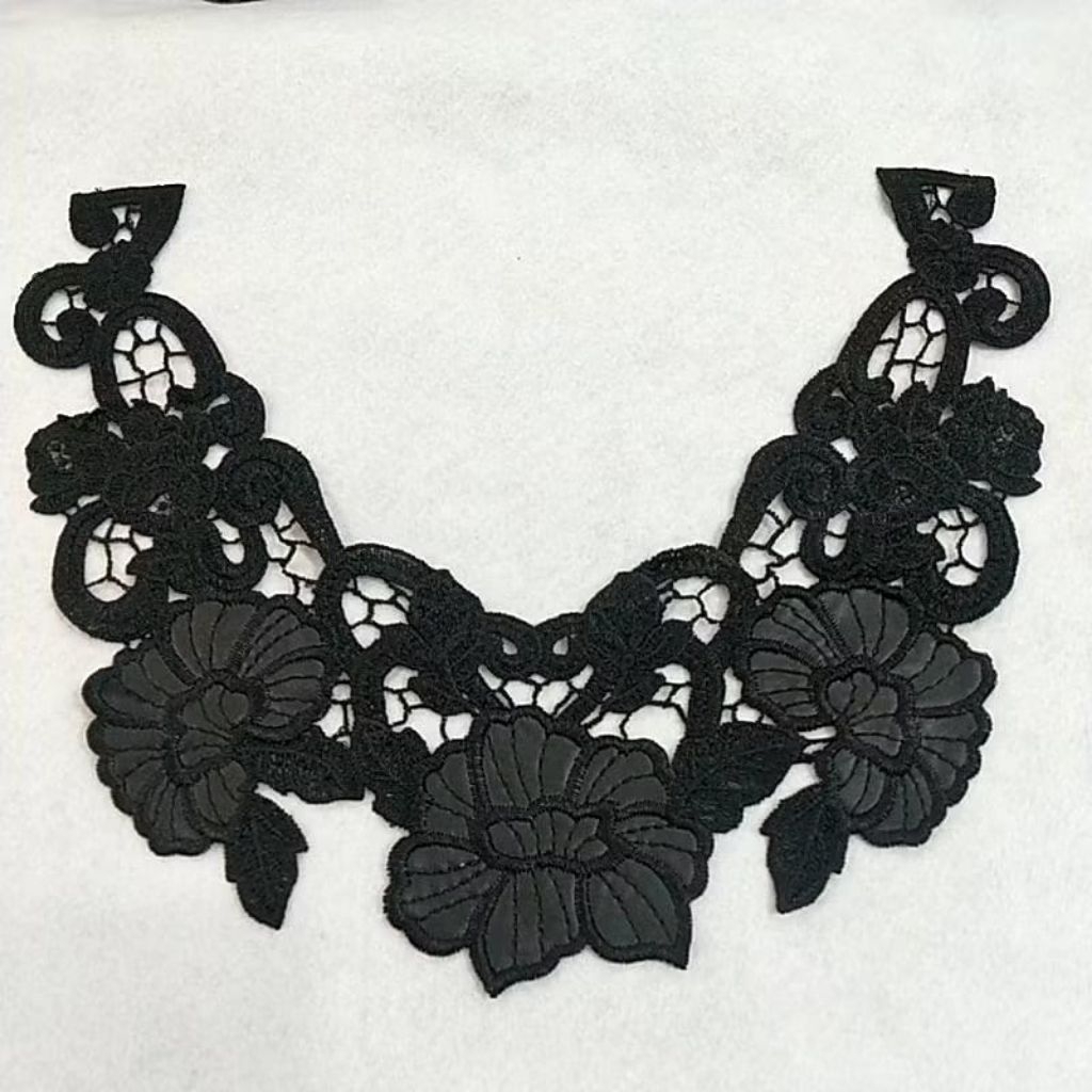 Renda Bordir Leher Import 5