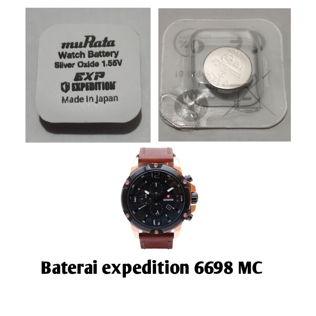 Baterai jam expedition original 6698MC