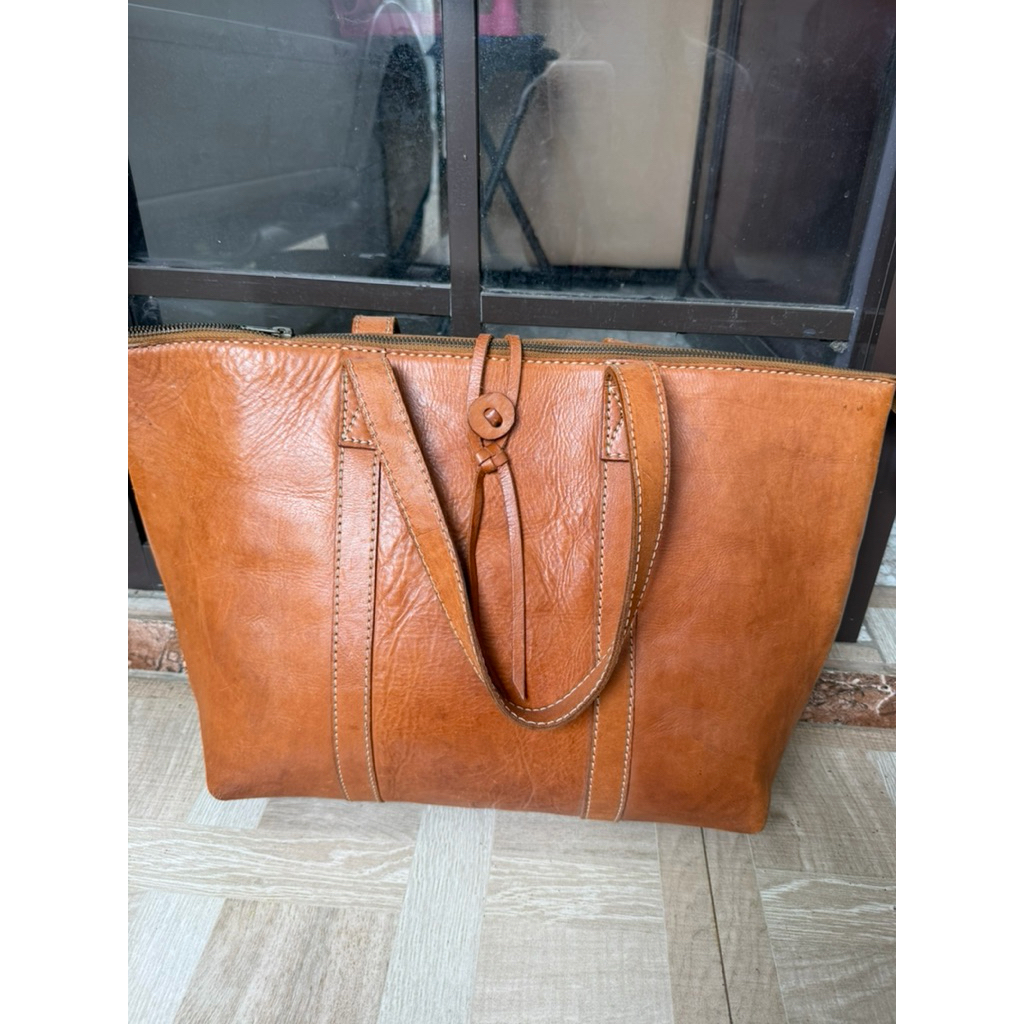 -SOLD - jgn di cekout tote shopper bag kulit sapi asli
