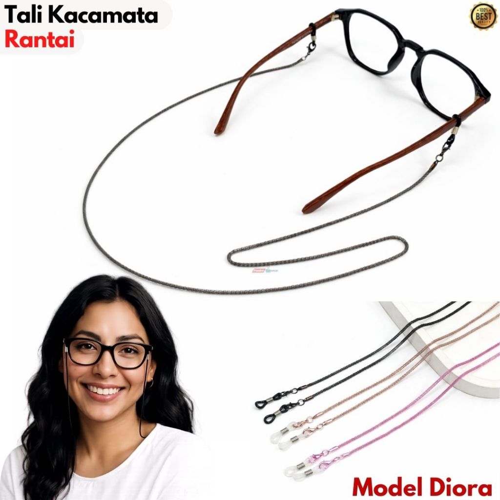 Tali Rantai Kacamata Masker Strap Kacamata Titanium Anti Jatuh Pria Wanita Premium Quality Fashion L