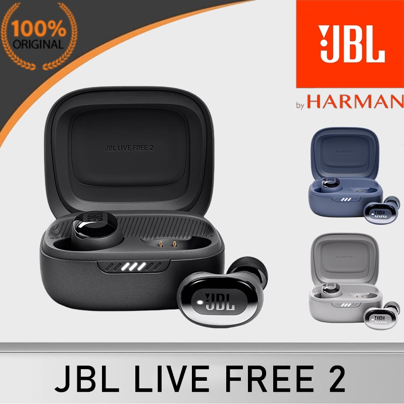 100%Original -- JBL Live Free 2 True Wireless Headset TWS Bass Stereo Bluetooth Earphone Signature S