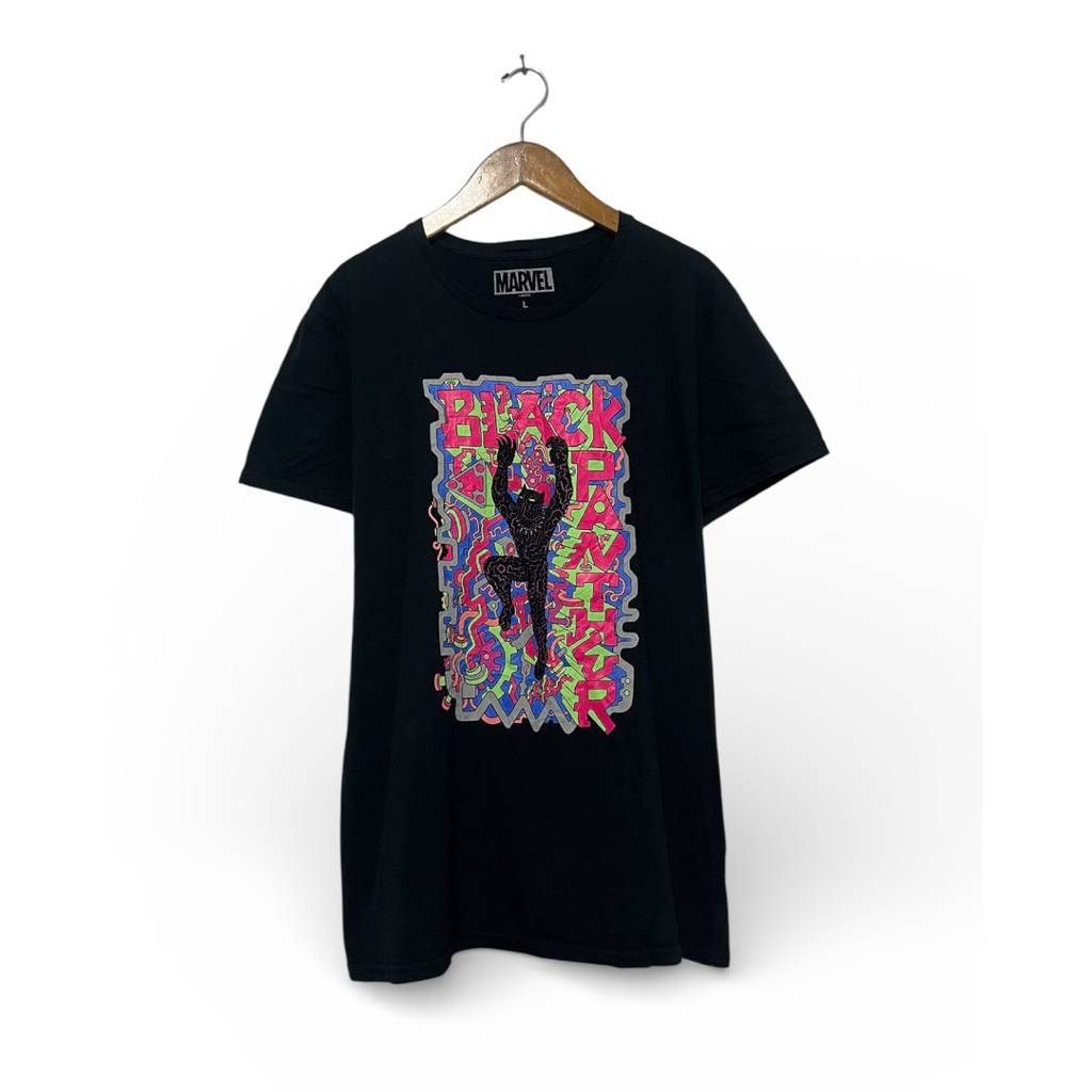 Tshirt Marvel Black Panther • Kaos Black Panther Second Original