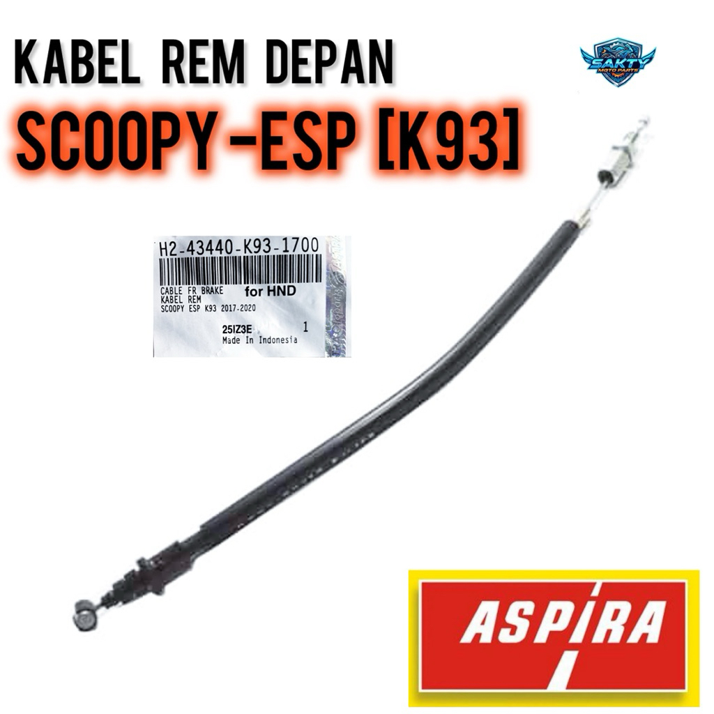 Kabel Rem Depan Scoopy ESP K93 Aspira