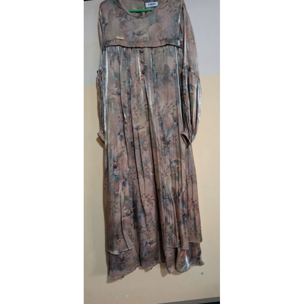 preloved baju gamis wanita ukuran XXL | Jumbo kain dingin