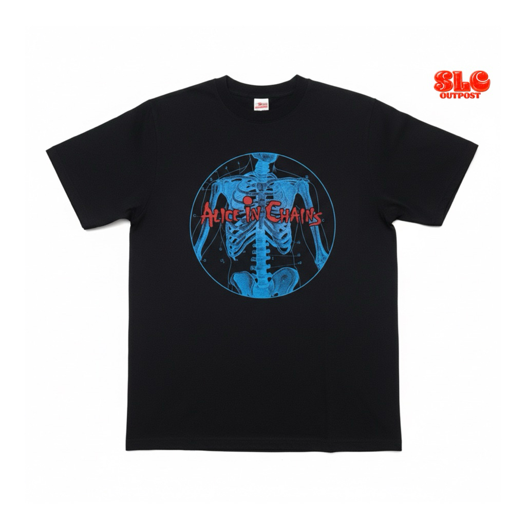 ALICE IN CHAINS Vintage Graphic T-Shirt | Kaos Band Heavy Cotton 16s 230 GSM