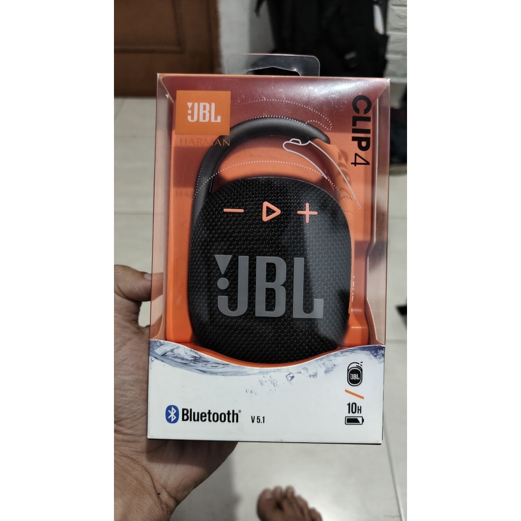 JBL Clip 4 Portable Bluetooth Speaker – Baru (Doorprize)
