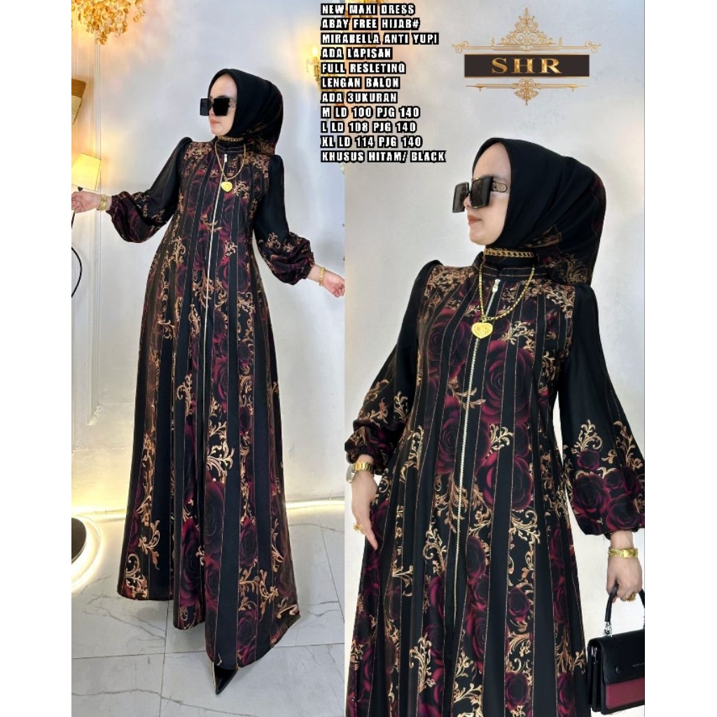 READYNEWWNEWW GAMIS ABAYA SET HIJAB ORI SHR