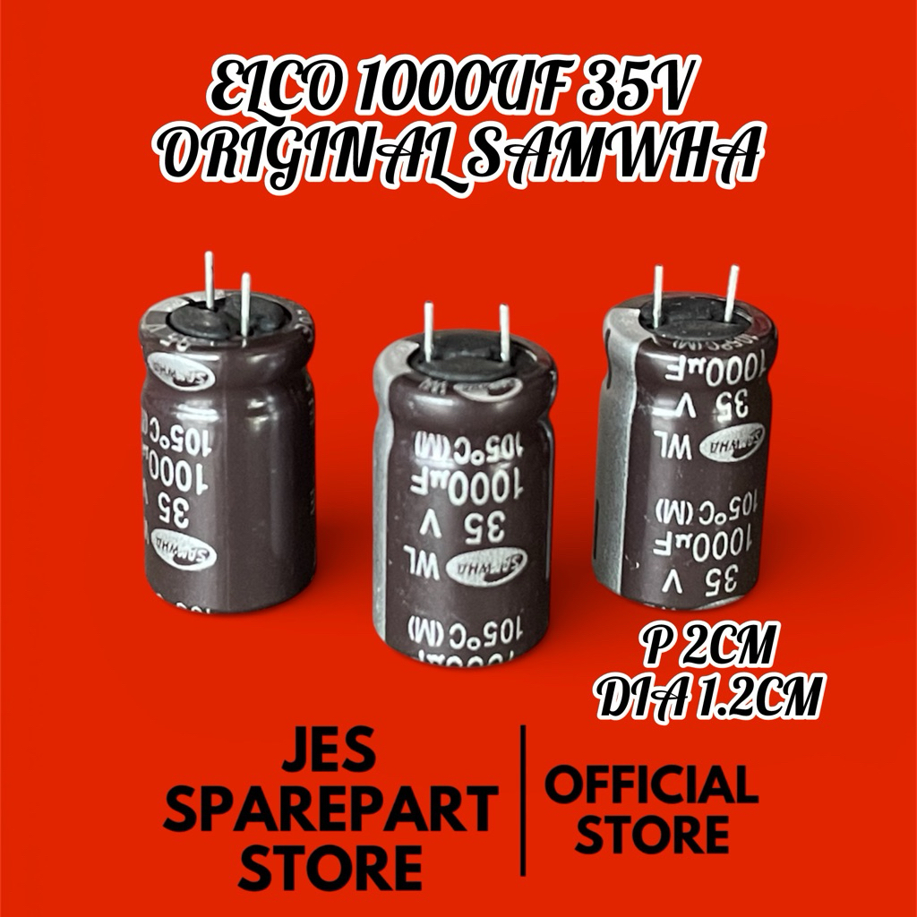 ELCO 1000UF 35V ORIGINAL SAMWHA