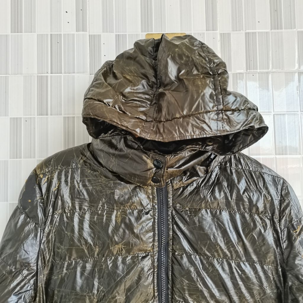 1401. HOODIE ZIIP PUFFER SIZE L  PRELOVED