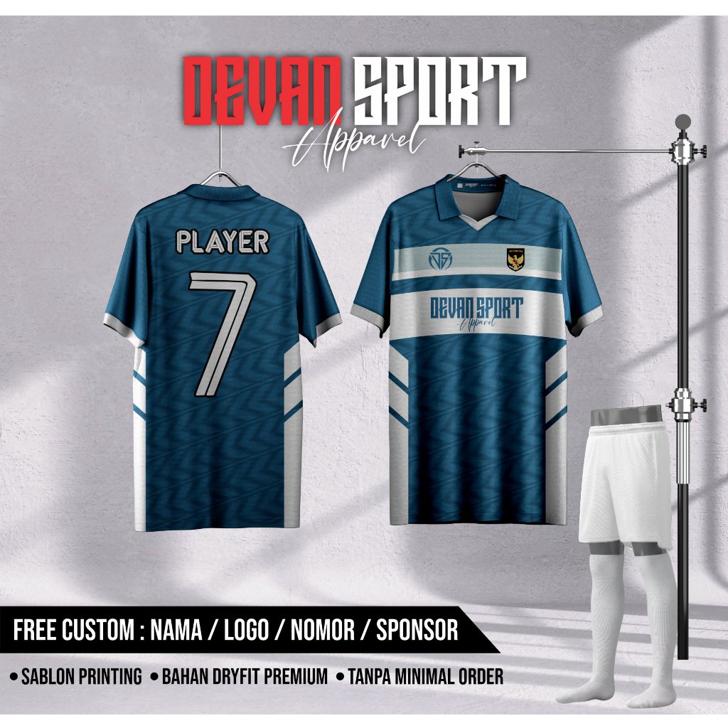 Jersey Futsal Custom Dryfit Full Printing Anak Dewasa Banyak Ukuran