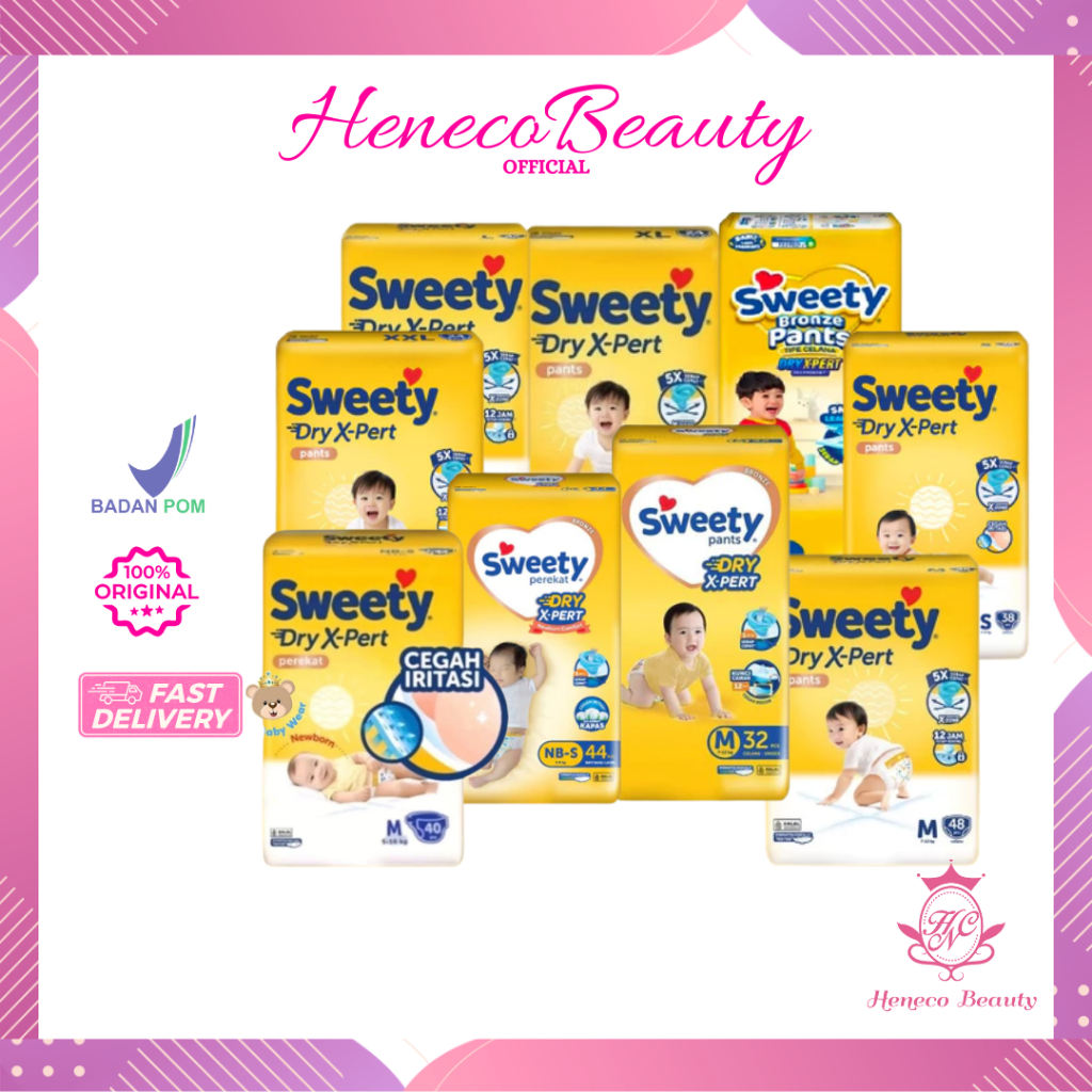 SWEETY Bronze Comfort Pants Dry X-pert Series -Popok Bayi /HenecoBeauty