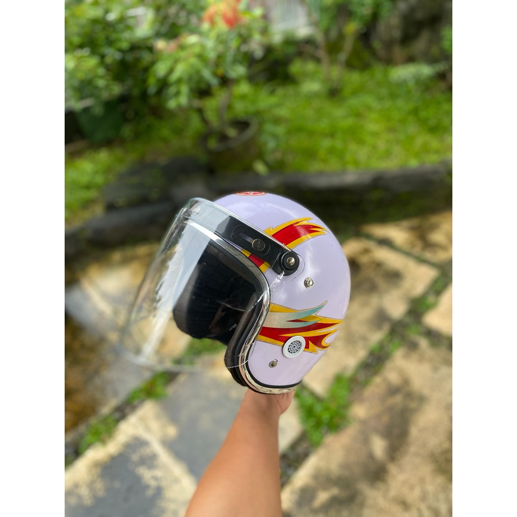 helm jadul yamaha helm yamaha rx king lawas ori retro vigano