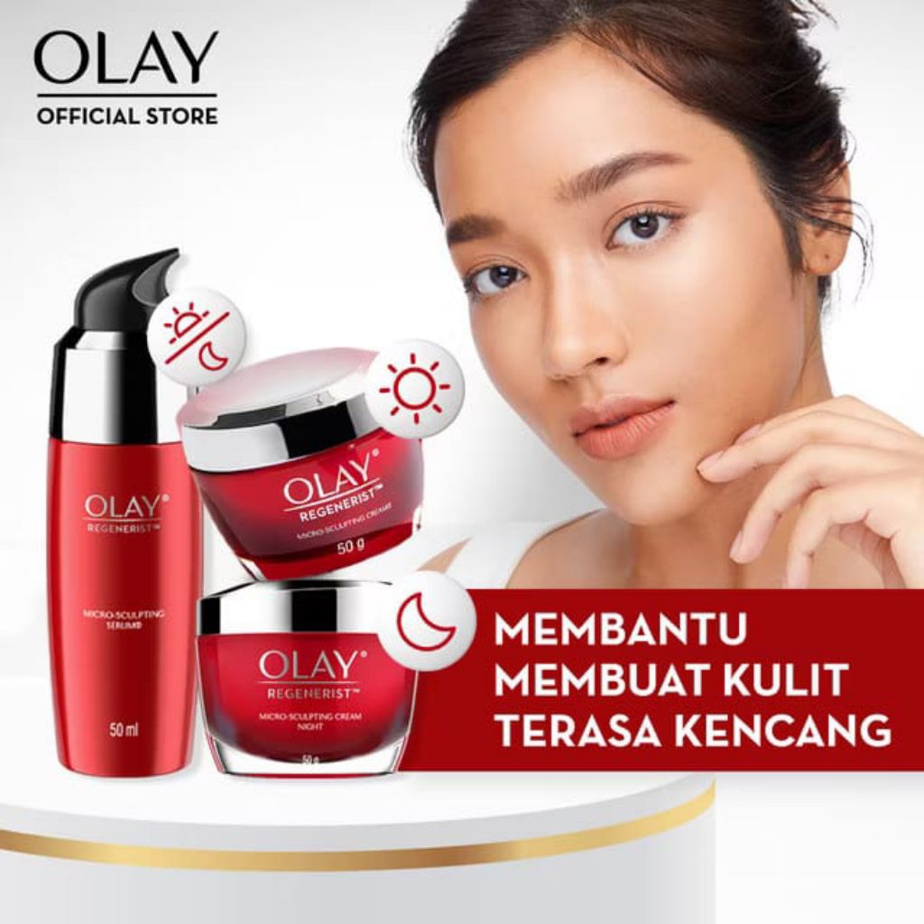 Olay Regenerist Set Pelembab Wajah Pagi dan Malam
