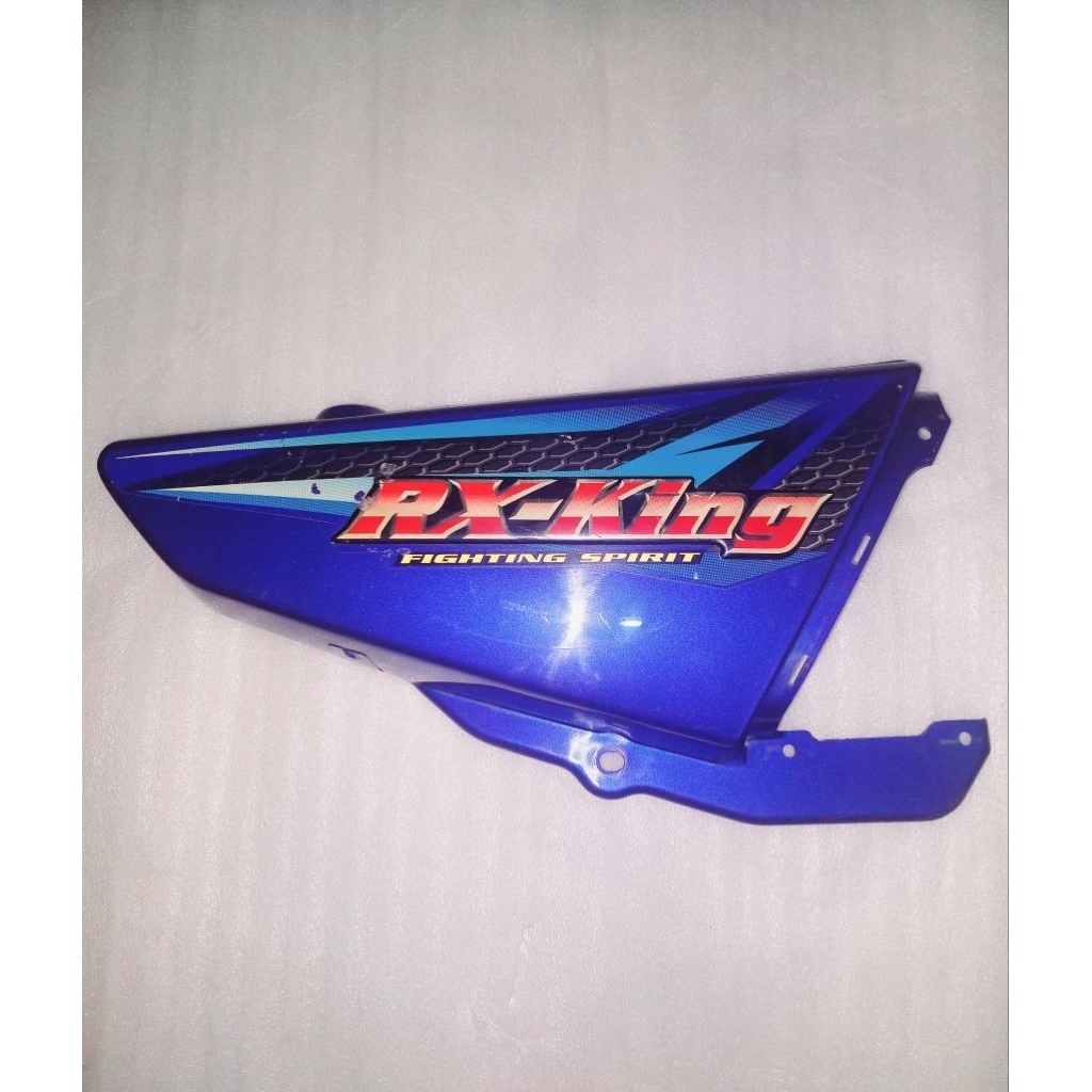 BOX COVER AKI KANAN RX KING 2005 BIRU ORIGINAL COPOTAN