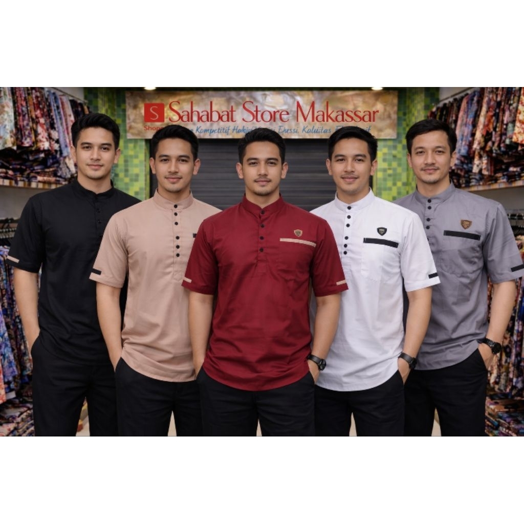 Baju koko bordir JASUKE Baju koko bordir pria - Baju koko pendek Terlaris