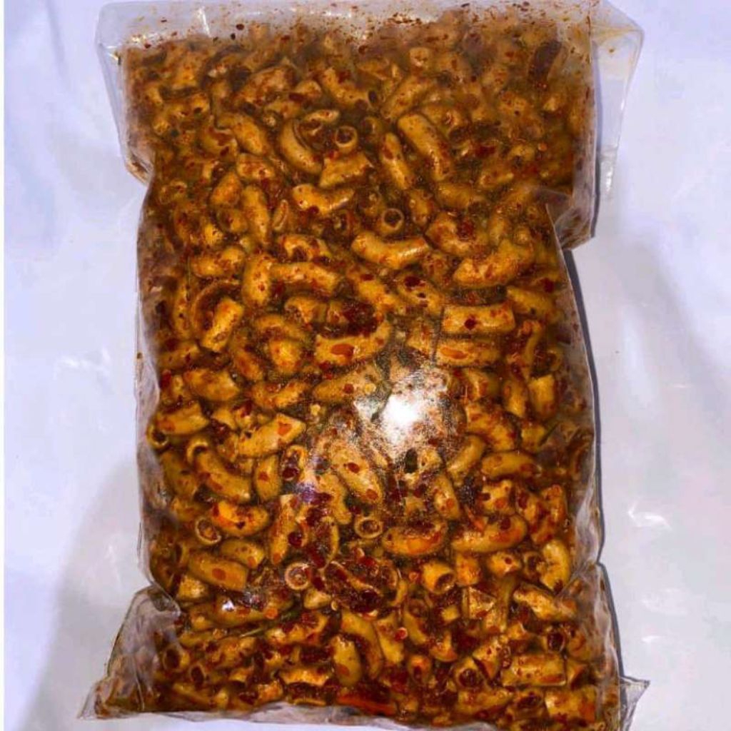 MAKARONI PEDAS DAUN JERUK 1KILO MAKARONI PEDAS