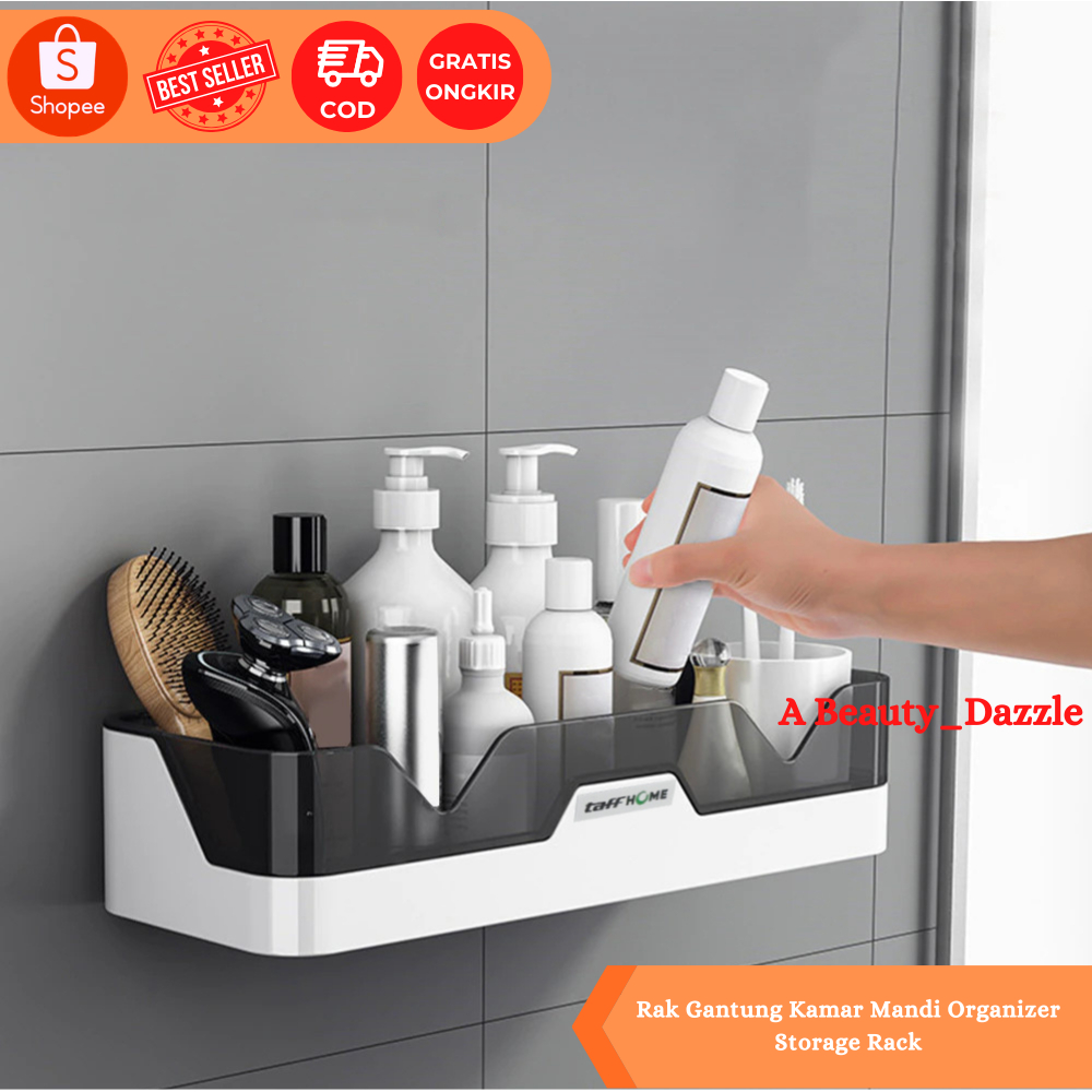 Rak Gantung Kamar Mandi Organizer Storage Rack Rak Furniture Rumah