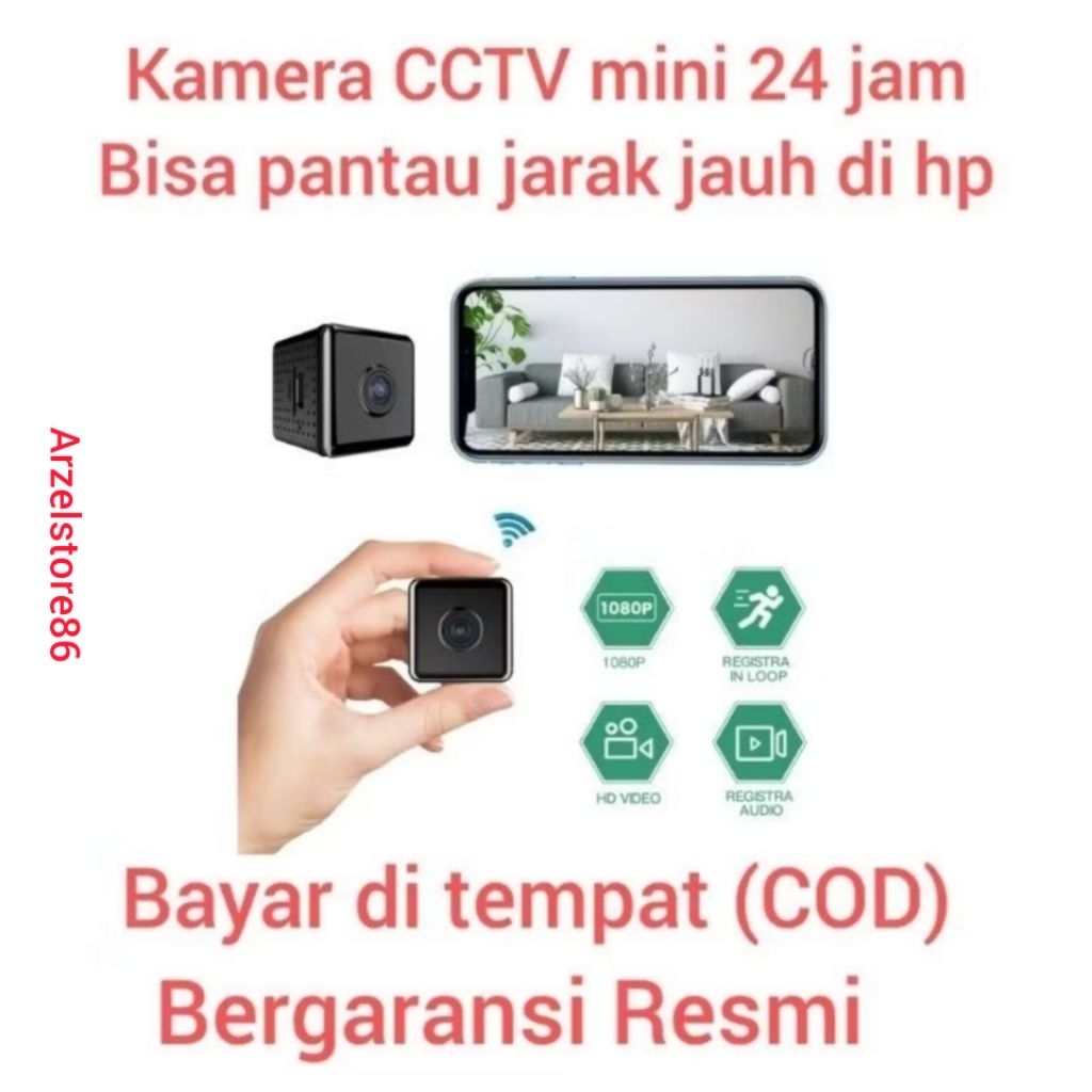 CCTV Mini Pantau Di Hp Tanpa Kabel Jarak Jauh Kualitas FULL HD 1080 P Garansi Resmi