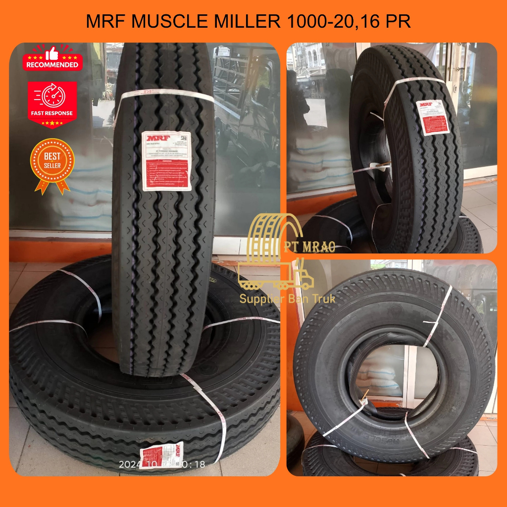 BAN BENANG (BIAS) MRF 1000-20 MUSCLE MILLER SET (KOMPLIT)