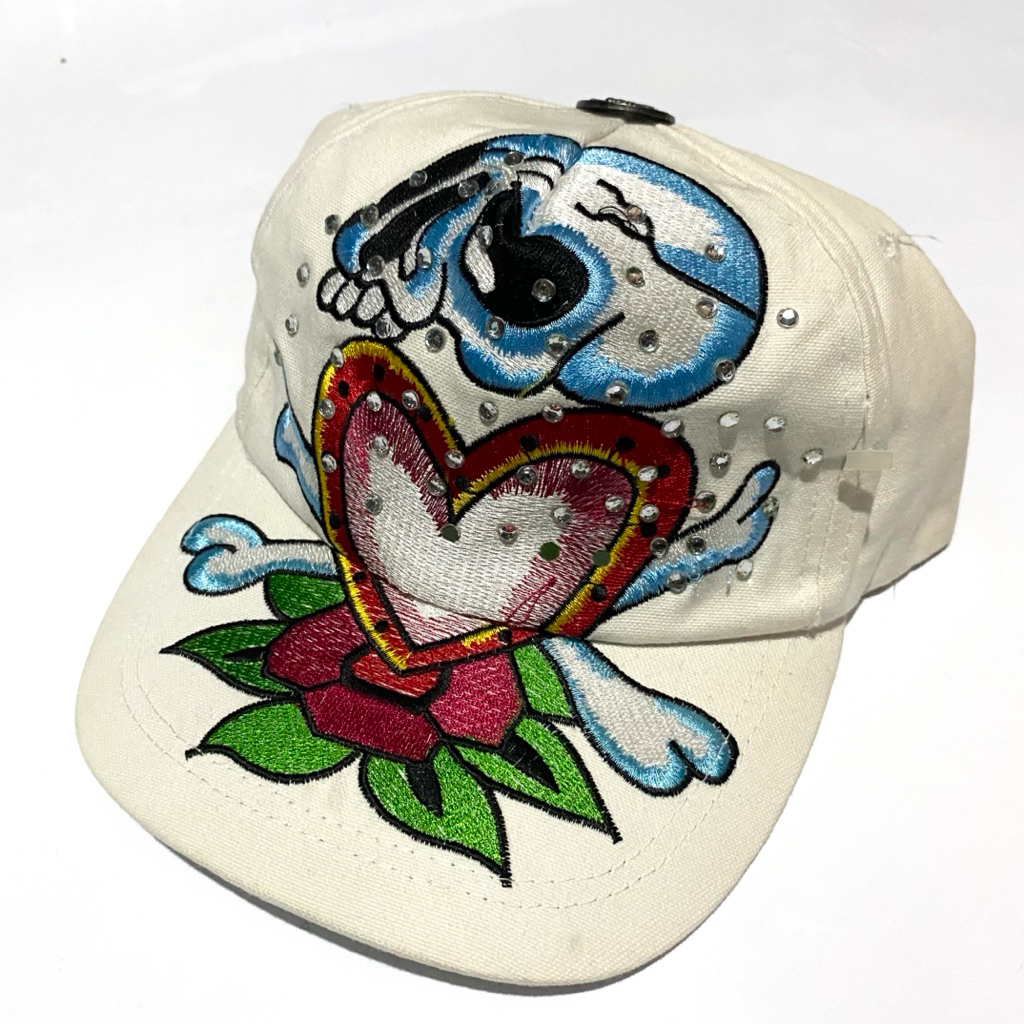Don Ed Hardy Cap Putih to Krem OSFA Minor