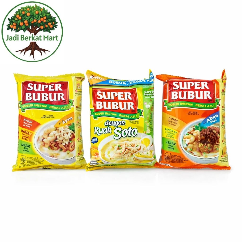 Bubur Instan Super Bubur Rasa Ayam/Abon Sapi/Kuah Soto