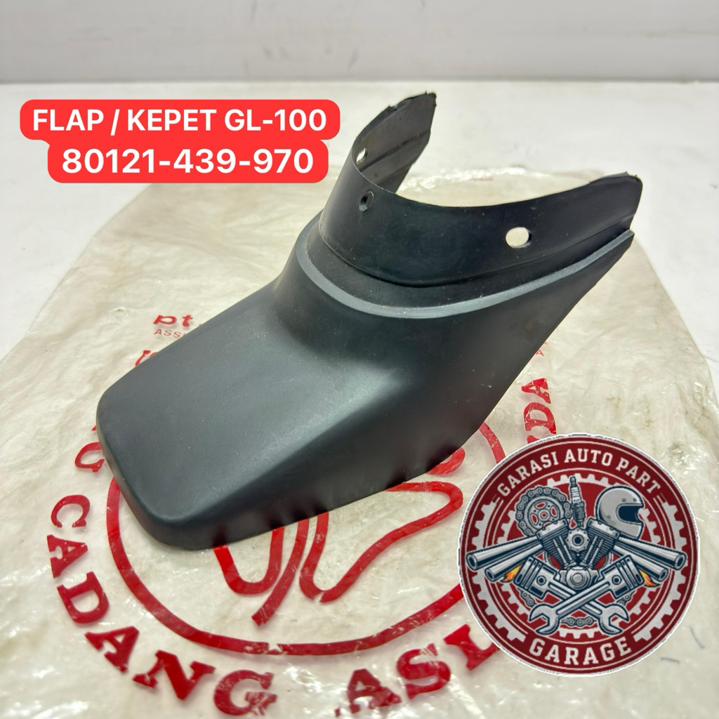 KEPET FLAP SPAKBOR BELAKANG HONDA GL100 GL 100 ORIGINAL 80121-439-970
