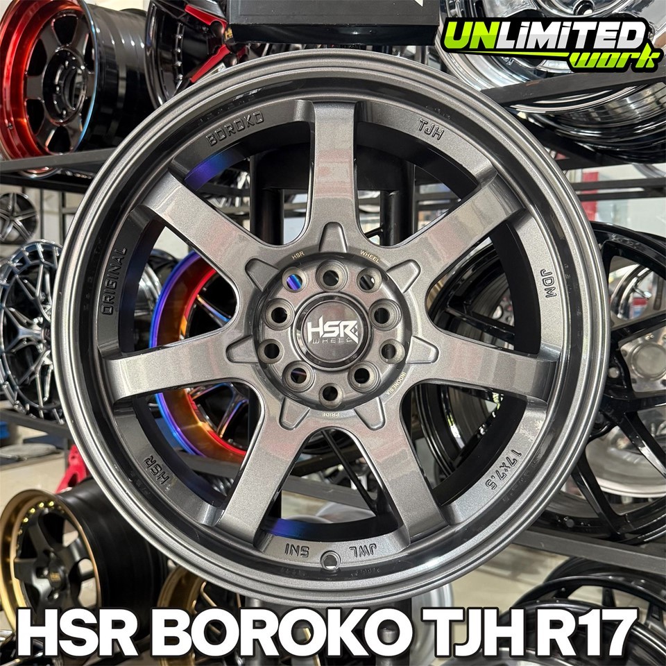 Velg Racing Model TE37 HSR Boroko Tjh R17 Mobil Cherry Tiggo Omoda J6 Innova HRV Civic Velg Ring 17