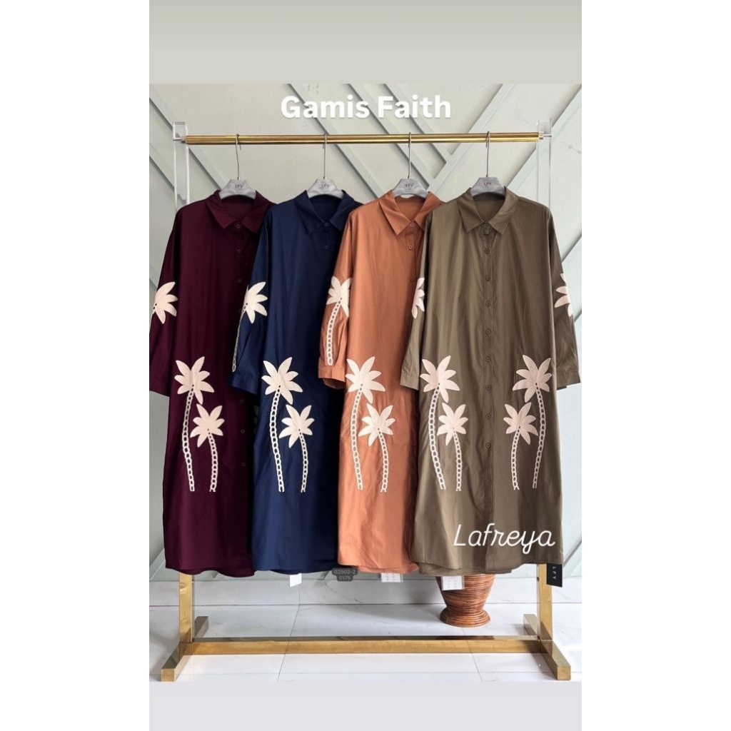 Long tunik katun bordir ori LFY