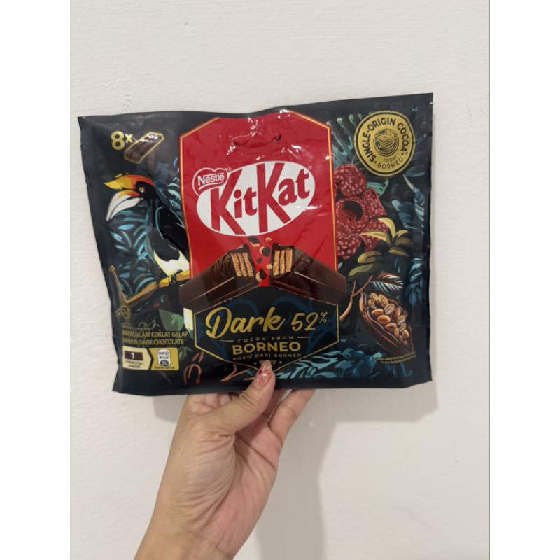 Ready Stock KitKat Thailand - KitKat Dark 52 Cocoa from Borneo - KitKat Milk Chocolate Love to Share