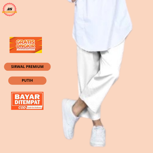 Al Waleed Celana Sirwal Premium Exsklusive Putih