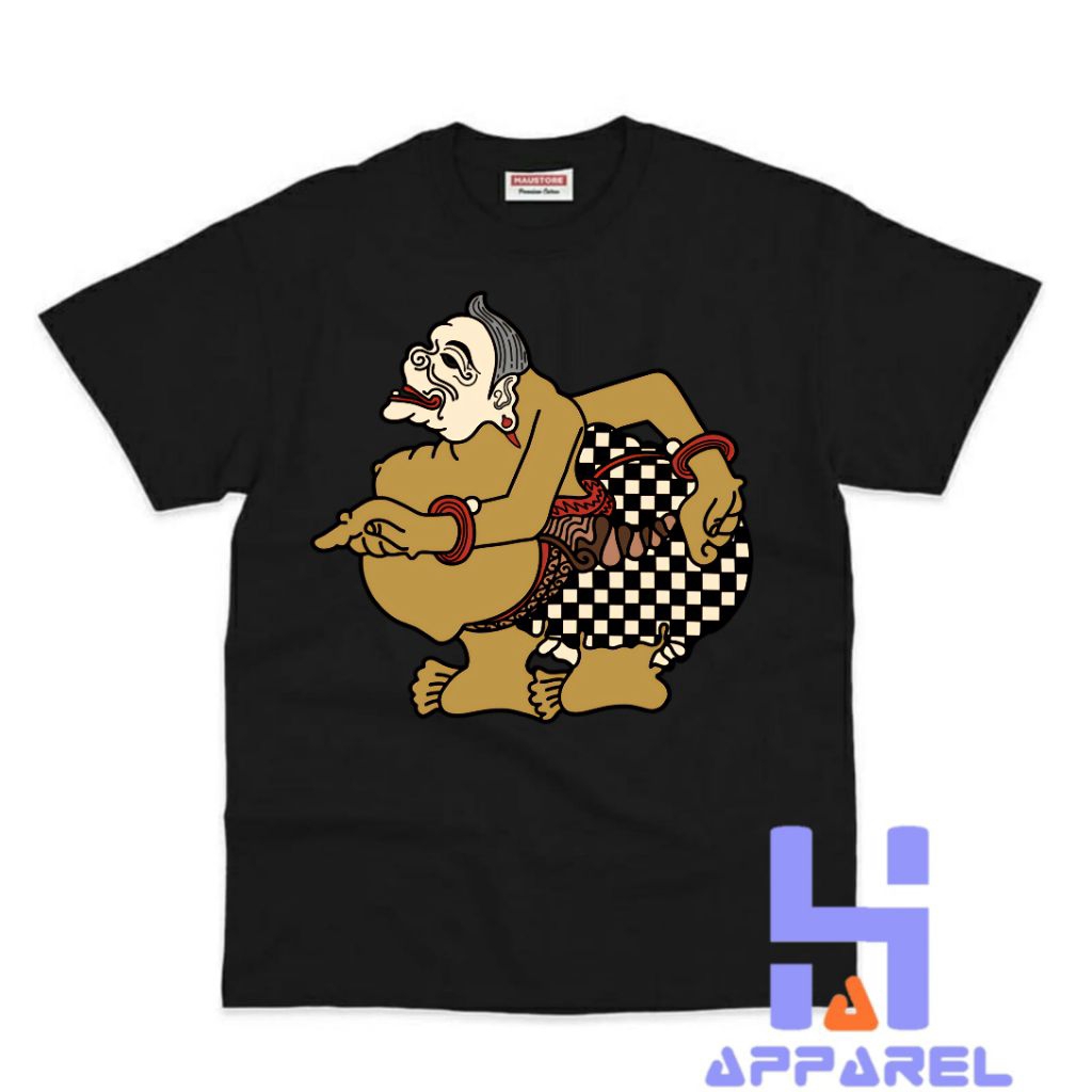 BAJU ANAK KAOS ANAK SEMAR KESENIAN BUDAYA WAYANG KULIT