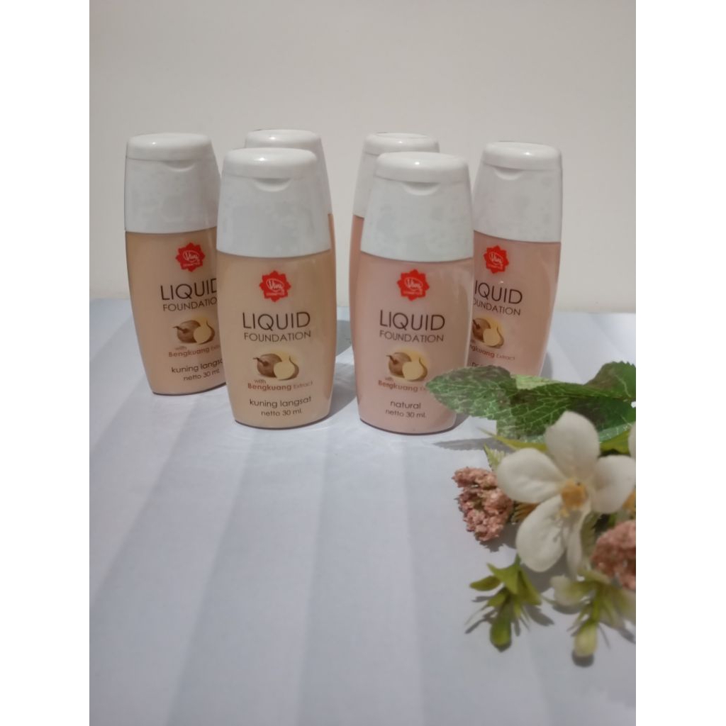 Alas Bedak Cair Viva 30ml - Ringan, Melembabkan, Warna Alami