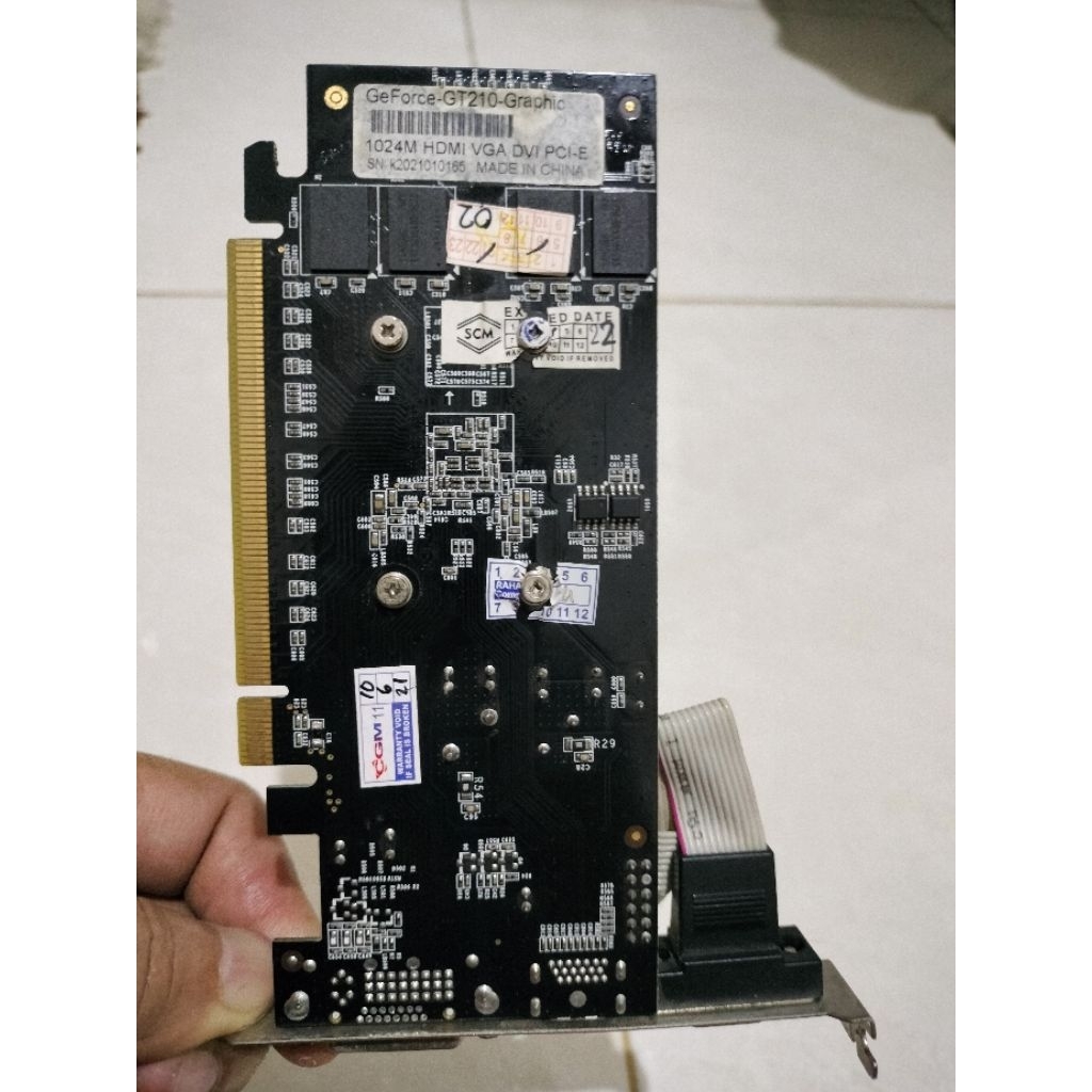 VGA card Nvidia GT210 no display